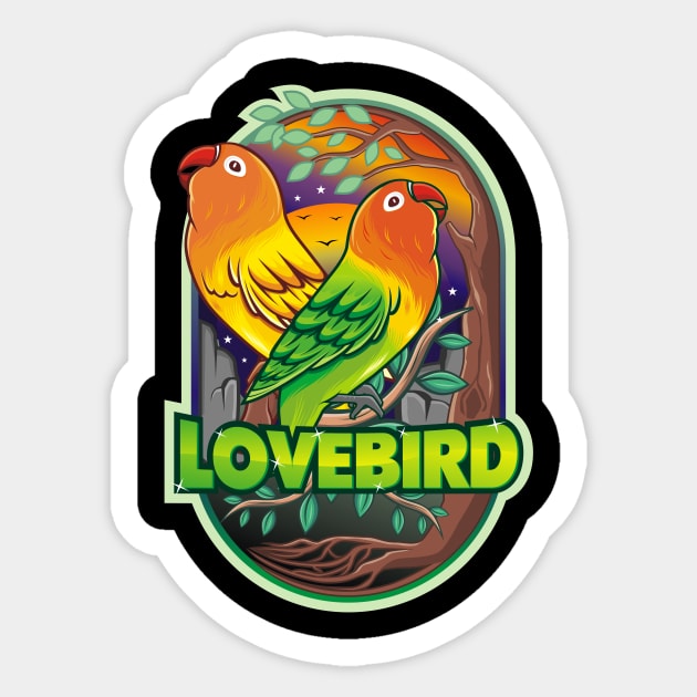 Lovebird tshirt design Sticker by jarvis.kreatif